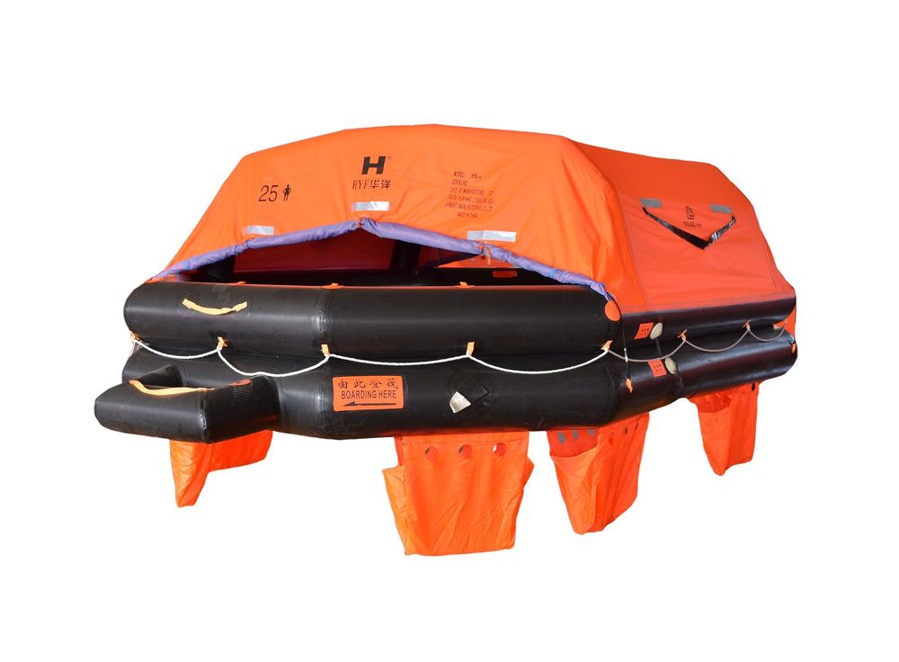 Плот спасательный надувной морской ПСН-25МК 